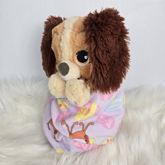 Disney Babies Lady and the Tramp Lady in a Blanket Swaddle Pouch Plush 9" - Picture 7 of 14